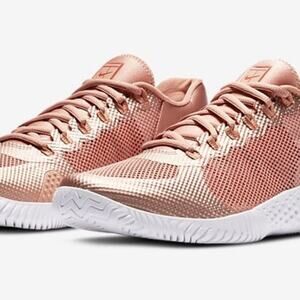 New sz 6 Serena Nike Flare 2 HC Metallic Rose Gold Shoes AV4713-900 sneaker